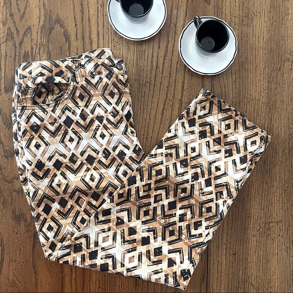 Ruby Rd Tribe Vibes Ombr Tribal Pattern Pants - image 3